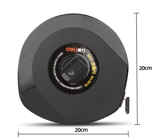 得力8219皮卷尺50m